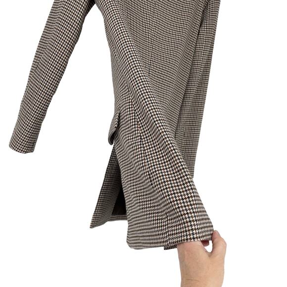 BB Dakota Long Pattern Lined Three Button Blazer Small Academia Preppy Office - Picture 16 of 16